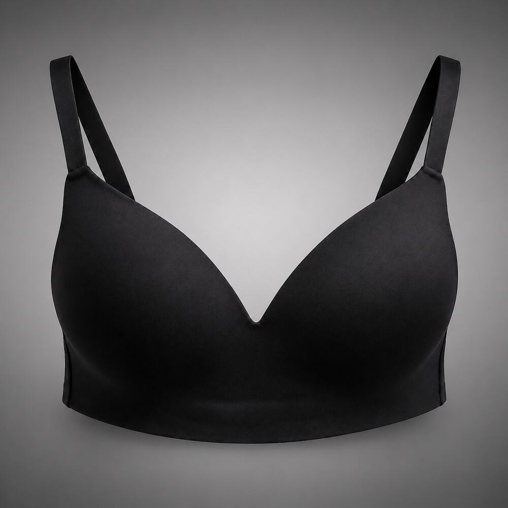 Soma Bliss Wireless Bra 40C Black Wireless Full Coverage Smooth Comfort Bra